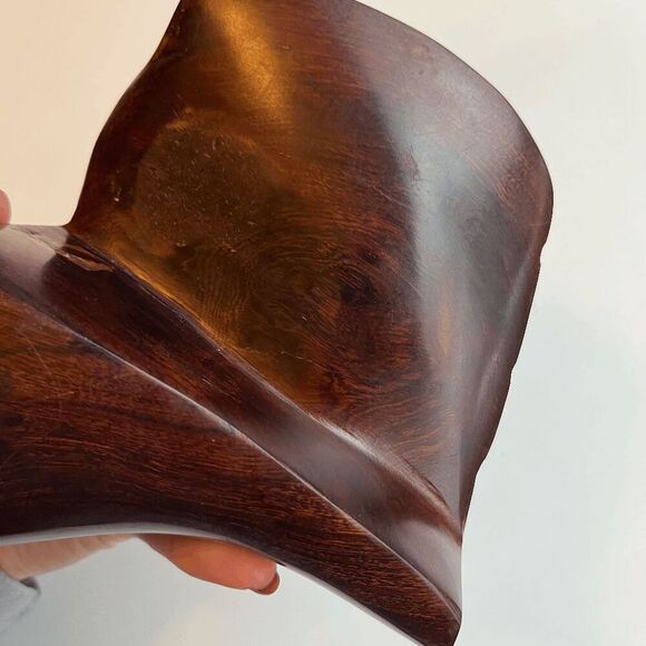 Mid Century Carved Wood Sea Shell Conch - Picture 8 of 9